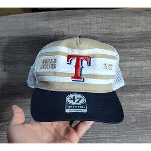 Texas Rangers 2023 World Series Champions Trucker Hat 47’ Brand Never Worn
